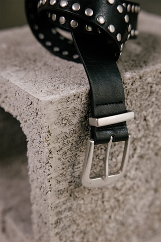 Ceinture en cuir Abi - Noir