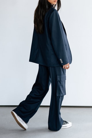 Pantalon cargo Bono Crown - Bleu marine