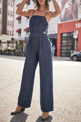 Combinaison 7/8 Naomie Denim - Bleu