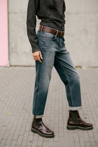Jean boyfriend 7/8 Timea Pirata - Bleu