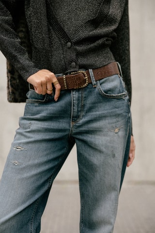 Jean boyfriend 7/8 Timea Pirata - Bleu