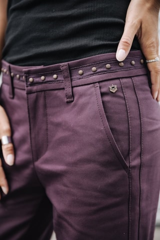 Pantalon slim Claudia Kumba - Violet