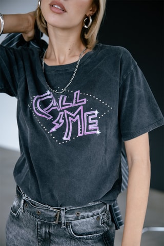 T-shirt droit Suria - Gris