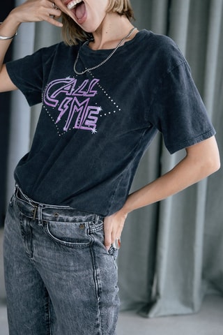 T-shirt droit Suria - Gris