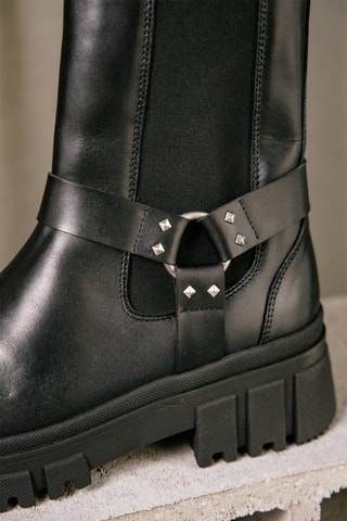 Bottines Chelsea en cuir Verolina - Noir