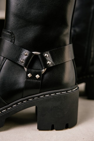 Bottines en cuir Jiolina - Noir