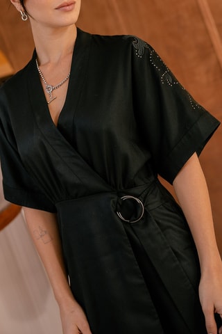 Robe portefeuille Runetti - Noir