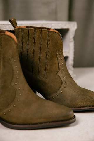 Bottines Chelsea en nubuck Tamara - Marron