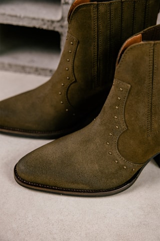 Bottines Chelsea en nubuck Tamara - Marron