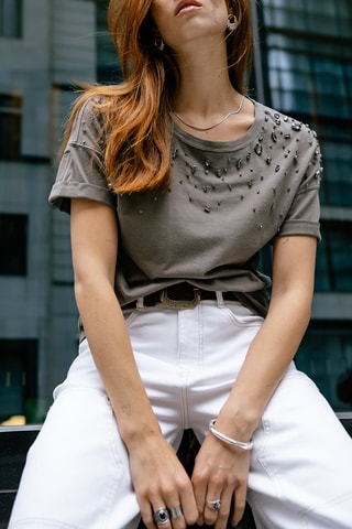 T-shirt Tomia - Gris