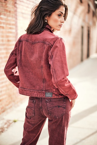 Veste en jean Maisy Denim - Rouge