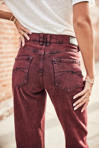 Jean droit Harper Denim - Rouge