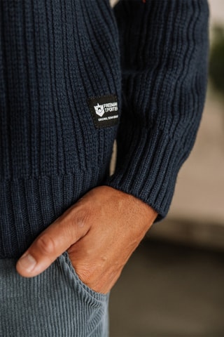 Pull en laine Solino - Bleu foncé