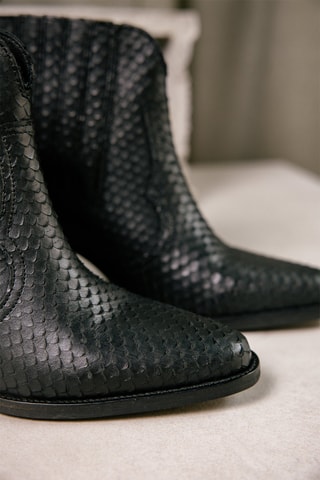 Bottines en cuir Tamara - Noir
