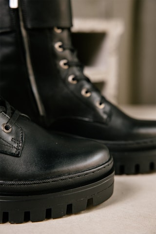 Bottines en cuir Tayani - Noir
