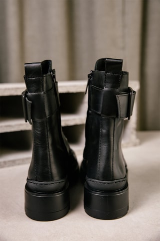 Bottines en cuir Tayani - Noir