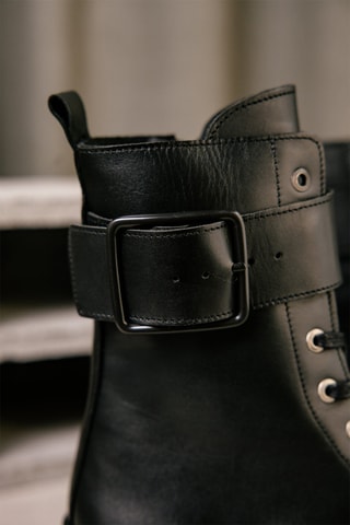 Bottines en cuir Tayani - Noir