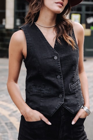 Gilet de costume Gladys SDM - Noir
