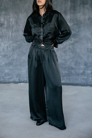 Pantalon palazzo Paolina - Noir