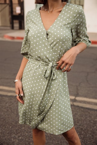 Robe portefeuille - Vert
