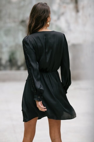 Robe courte Roenie Lace - Noir
