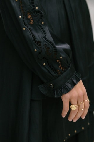 Robe courte Roenie Lace - Noir
