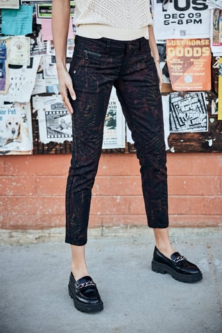 Pantalon super slim Alexa Cropped Fuego - Noir