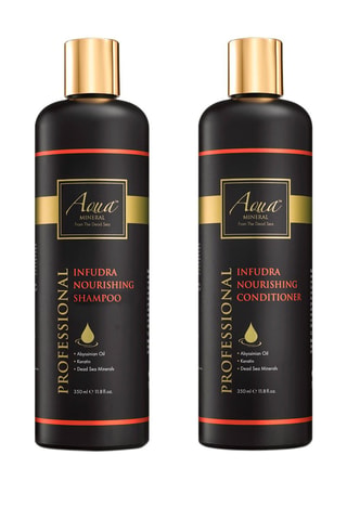 Coffret champô e condicionador Infudra - Todos os tipos de cabelo - Aquamineral
