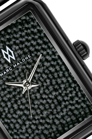 Stalen Quartz Horloge - Zwart - Marc Malone
