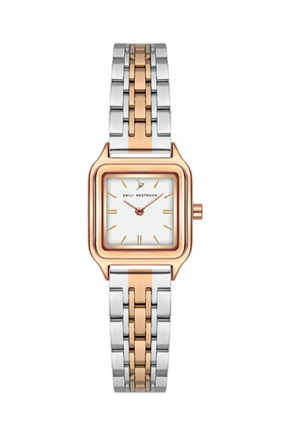 Stalen Quartz Horloge - Zilverkleurig en Goudkleurig
