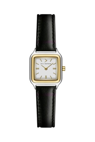 leren Quartz Horloge - Wit en Zilverkleurig - Victoria Walls