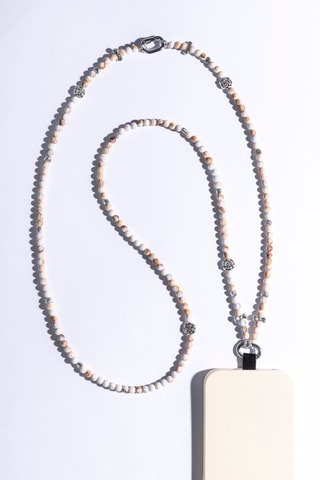 2-in-1 Smartphone Schouderketting - Beige