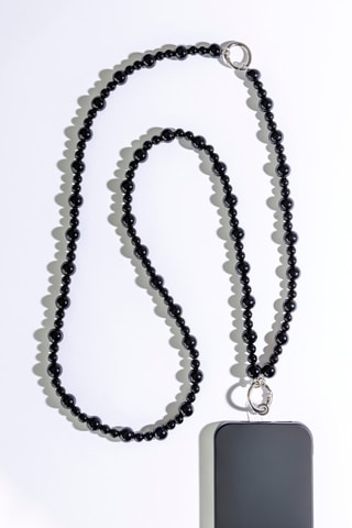 2-in-1 Smartphone Schouderketting - Zwart