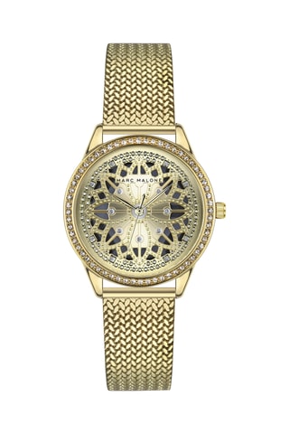 Metalen Quartz Horloge - Goudkleurig