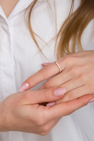 Ring - Zilver Doublé Geelgoud