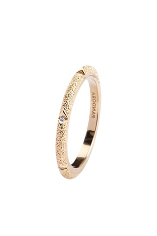 Ring - Zilver Doublé Geelgoud en zirkonia