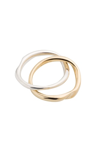 Bague - Argent et plaqué or jaune
