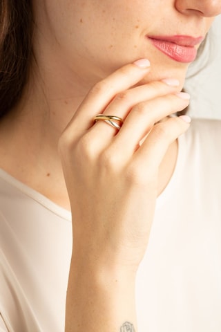 Bague - Argent et plaqué or jaune