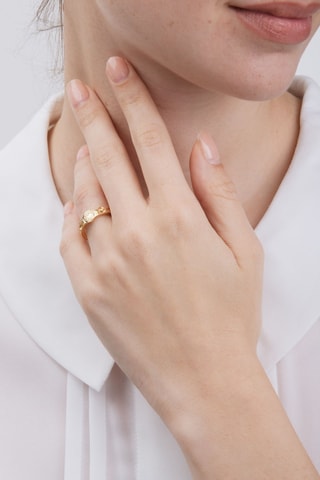 Ring - Doublé Geelgoud en Zirkonia’s