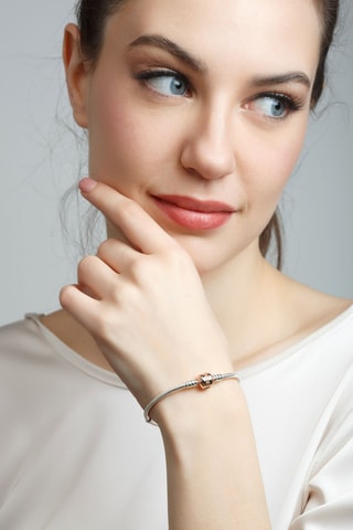 Bracelet - Argent et plaqué or rose
