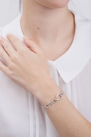 Pulseira aberta - Prata