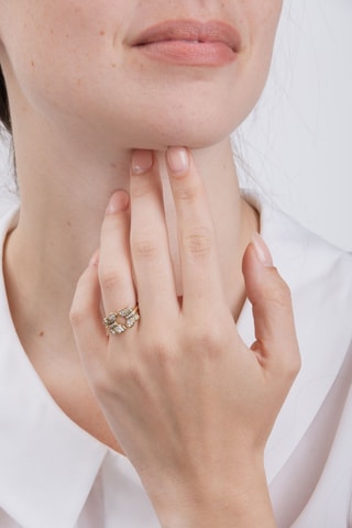 Bague - Argent et plaqué or jaune