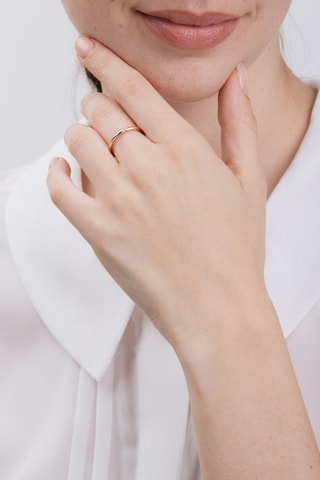 Bague - Argent plaqué or rose et plaqué or rose