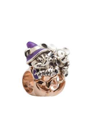 Bedeltje Mickey en Minnie Disney Doublé Roségoud en Zilver