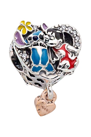 Bedeltje Lilo et Stitch Disney - Zilver en Zilver Doublé Roségoud