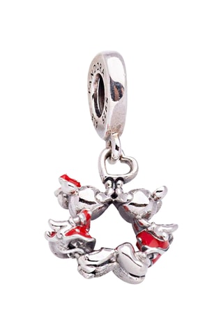 Bedeltje Mickey en Minnie Disney Zilver