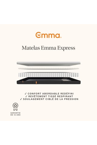 Matelas Express - Epaisseur 18 cm - Moyen-ferme - Emma
