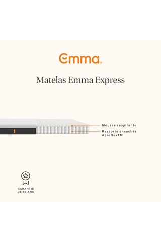 Matelas Express - Epaisseur 18 cm - Moyen-ferme - Emma