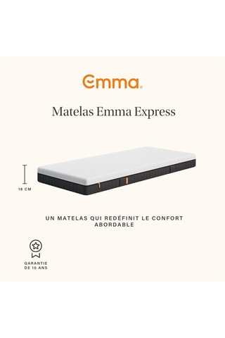 Matelas Express - Epaisseur 18 cm - Moyen-ferme - Emma