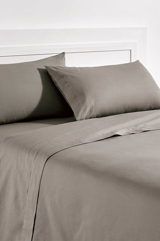 Drap-housse en coton 140 fils/cm² - Marron